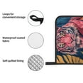 thumbnail image 4 of Sikiie Pink Tiger Gold Leaves Oven Mitts and Pot Holders, Silicone Oven Gloves, Heat Resistant Oven Mitts 4Pcs Set, 4 of 6
