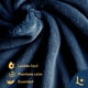 thumbnail image 4 of Cobija Individual, Frazada Ultra Suave, 100% Microfibra de Poliéster Premium (Azul Marino) Laila Comfort. Laila Comfort Ultra Smooth, 4 of 9