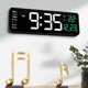 thumbnail image 1 of Digital Wall Clock Reloj de pared digital LED grande y moderno para exteriores, color de la estructura: verde, 1 of 8