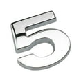 thumbnail image 2 of Anvazise Number Letter Self-adhesive Auto Sticker Car Badge Decals Emblem Decoration Silver Size 5, 2 of 9
