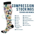 thumbnail image 2 of FORMRS Womens Knee High Socks Casual Long Thick Travel Daily Wear, 2 Pairs, Cute Cartoon Pattern, 2 of 6