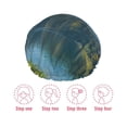 thumbnail image 5 of Kdxio Majestic Deer Mountain Lake Print Shower Cap for Women,Elastic and Reusable,Double Waterproof Layers Bathing Hat, 5 of 6