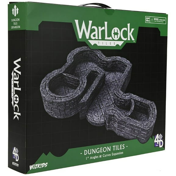 WarLock Tiles: 1" Dungeon Angles & Curves Expansion Pack - Tabletop RPG Accessory