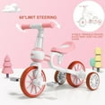 thumbnail image 5 of KORIMEFA 4 in 1 Toddler Tricycle for Ages 1-4 Boy Girl, Toddler Bike with Training wheels, Kids Trikes for Balance Training Baby Bike Infant Trike, Pink, 5 of 13