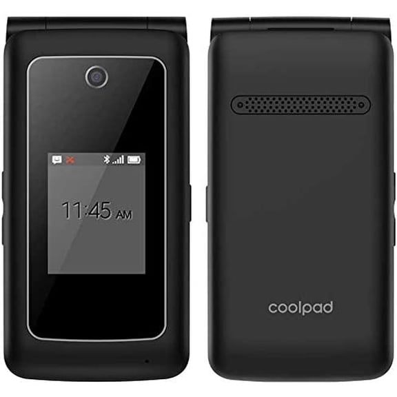 Restored Coolpad Snap 4G LTE Flip Smartphone Black (Refurbished)