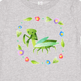 thumbnail image 4 of Inktastic Praying Mantis with Flowers and Leaves Boys or Girls Baby T-Shirt, 4 of 5