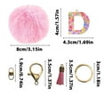 thumbnail image 4 of Initial Letter Keychain, 26 Letters Available, Practical Portable Key Accessory, Cute Style Keychain Pendant, Durable Material, Suitable for Keys, Bags, Gifts for Birthday, Graduation, Parties, 4 of 5