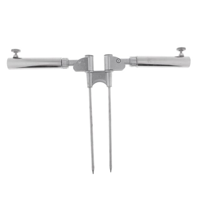 1 Unidades De Rotación Universal Doble Caña r Stand Soporte Bastidor De Apoyo De Tamaño Sunnimix Bastidor doble de la caña de pescar