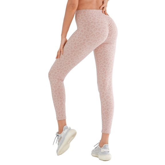 urbciety Women's High Waisted Tummy Control Yoga Leggings,Scrunch Workout Running Tights