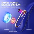 thumbnail image 3 of Ventilador de cuello portátil, ventilador de cuello personal con batería recargable USB ajustable de 5 velocidades para mujeres y hombres, pequeño ventilador sin aspas con pantalla LED manos, 3 of 5