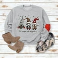 thumbnail image 3 of Birdeem Automne et Hiver Femmes Chandail Imprimé de Noël Col Rond Manches Longues Blouse Unie Hauts Chandails en Molleton, 3 of 4
