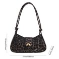 thumbnail image 2 of Bolso Embrague Pequeño Axila Y2k Mujer Leopardo Cuero Vintage Con, 2 of 9