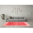 thumbnail image 3 of Ahgly Company Indoor Round Oriental Red Traditional Area Rugs, 7' Round, 3 of 4