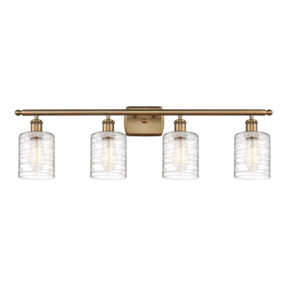 Innovations Lighting - Cobbleskill - 4 Light Bath Vanity In Art Nouveau Style-11