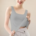 thumbnail image 2 of Yigetop Women Tank Top! Womens Tank Tops Sleeveless Neck Loose Fit Summer Clothes Basic Tank Tops for Women Grey L, 2 of 7