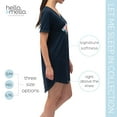 thumbnail image 4 of Hello Mello Let Me Sleep Lounge Sleepshirt V-Neck Short Sleeve Sleepwear, Do Not Disturb Medium/Large (Women's), 4 of 8