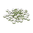 thumbnail image 1 of Unique Bargains Perles Entretoises 6 mm, 100 Pcs Entretoises de Perles Strass Rondes en Vrac pour Fabrication de Bijoux, Vert, 1 of 5