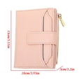 thumbnail image 3 of DAMAI Women's Minimalist Portable Plain Color leather Short Wallet, Slim Soft Bifold Blocking Purses with Zipper Coin Pocket for Women, 3 of 6