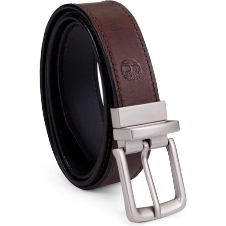 Timberland Men's Classic Leather Reversible Belt 40 Brown/Black