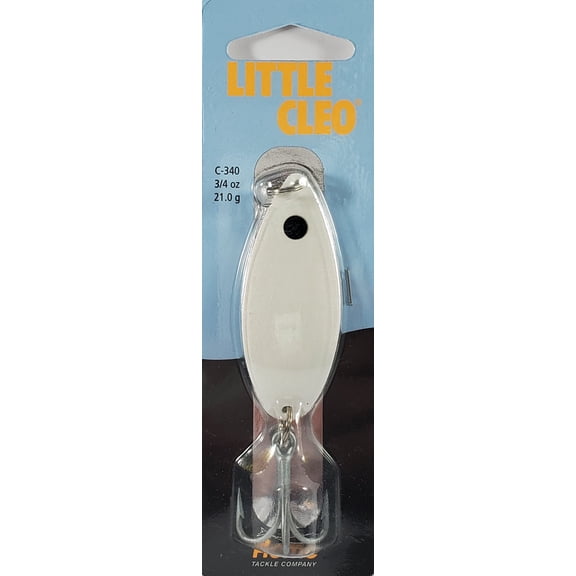 Acme Tackle, Little Cleo Casting Spoon, 3/4 oz, Pearl