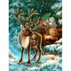 thumbnail image 1 of Elk en la nieve 5D DIY cuadrado diamante pintura Navidad mosaico arte abalorios Hugtrwg Para estrenar, 1 of 1