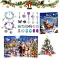 thumbnail image 6 of 2025 Christmas Advent Calendar Bracelets, 24 Days Xmas Countdown Calendar with DIY Charm Bracelets Kits for Christmas Party New Year Birthday Gifts, 6 of 8