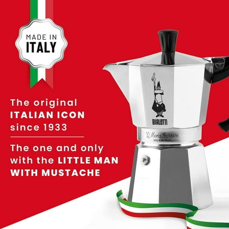 Bialetti (ビアレッティ) モカエキスプレス 6カップ用 直火式 ( コーヒーメーカー エスプレッソメーカー マキネッタ )