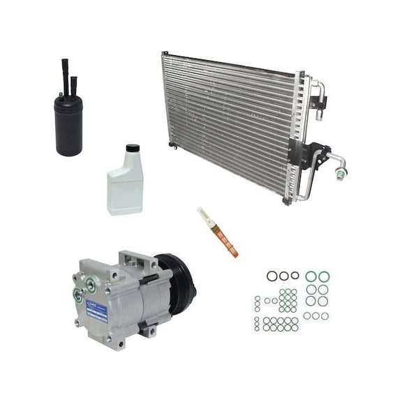 A/C Compressor Kit - Compatible with 1998 - 2003 Ford Escort VIN 3 DOHC 1999 2000 2001 2002