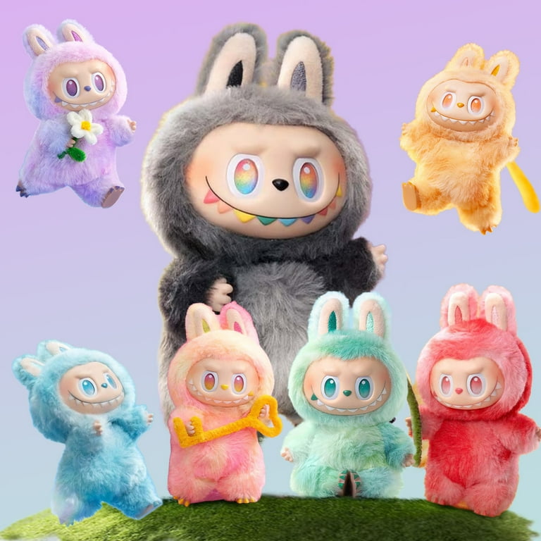 LaBu three generations of vinyl plush gift pendants blind box doll trendy play Color Random