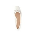 thumbnail image 4 of Time and Tru Women's Square Toe Lace Ballet Flats, Sizes 6-11, 4 of 7