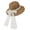 Khaki-a, variant on Straw Sun Hats for Women Wide Brim Elegant Bow Summer Big Beach Hat UPF 50 Vacation Honeymoon Protection with for Summer