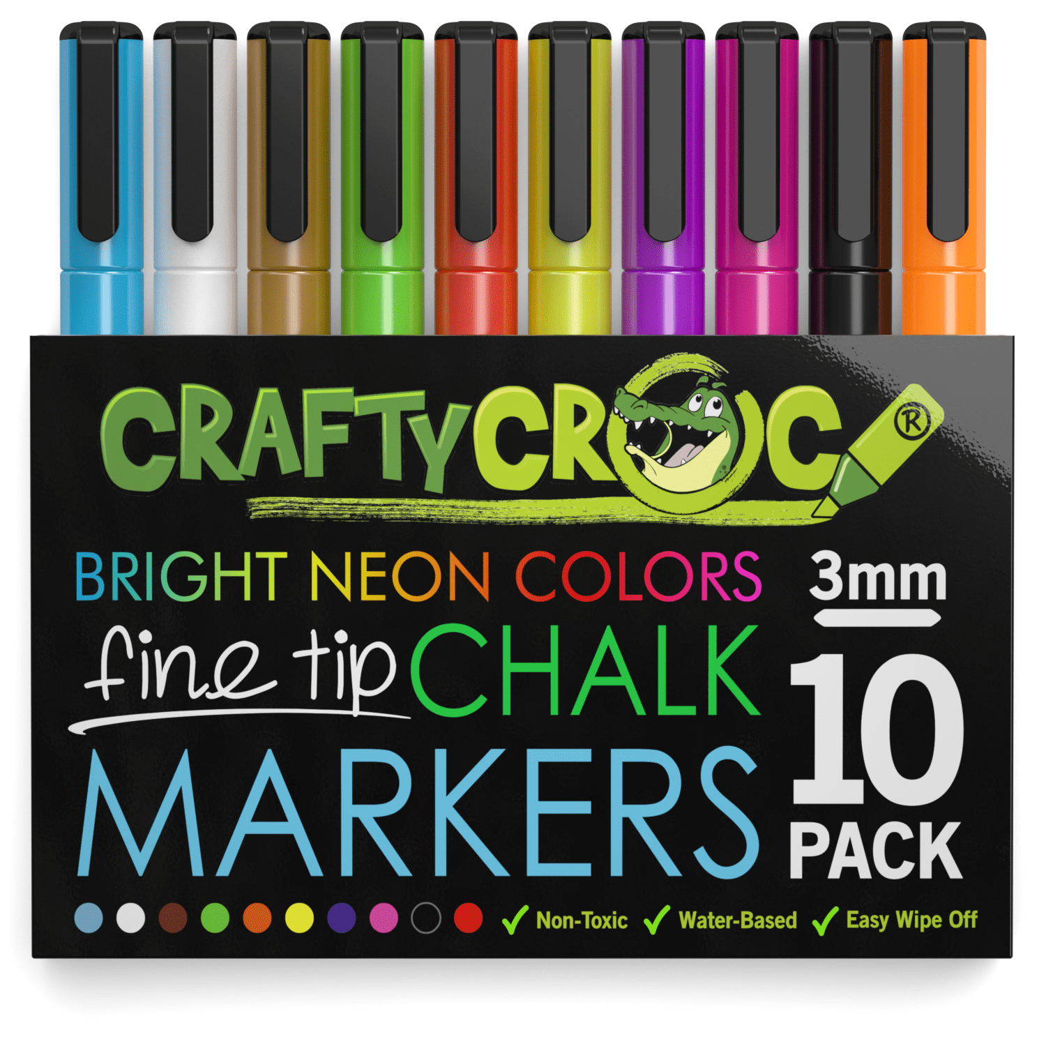 Chalk Markers, Shuttle Art 30 Vibrant Colors Liquid Chalk Markers