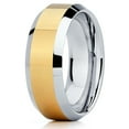 thumbnail image 2 of His and Hers - 8mm- Tungsten Wedding Band - Yellow Gold Tungsten Ring - Yellow Gold Tungsten Band, 2 of 7
