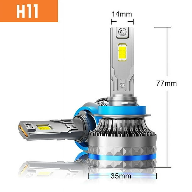Faro LED para coche de 120 W, superbrillante, de alta potencia, luz de lejos y de cerca, faro LED modificado H11 H4 H7