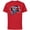 Red, variant on Disney Lilo & Stitch Techno Time Travel Earthbound - Short Sleeve Cotton T-Shirt for Adults - Customized-Black
