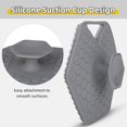 thumbnail image 5 of Foqnuq Exfoliating Silicone Body Brush for Shower & Bath | Reusable Wash mitt with Suction Cup & Hook | Easy Clean Exfoliator for Skin & Hair Washing, 5 of 7