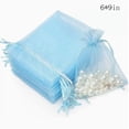 thumbnail image 3 of Organza Drawstring Gift Bags - Sheer Pouches for Weddings, Birthdays, and Party Favors - Reusable, Translucent Fabric, Perfect for Candy, Jewelry, and DIY Packaging,Blue A, 3 of 5