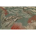 thumbnail image 1 of Liora Manne Riviera Indoor Outdoor Area Rug, Sea Turtles, 6' 6" x 9' 3", 1 of 7