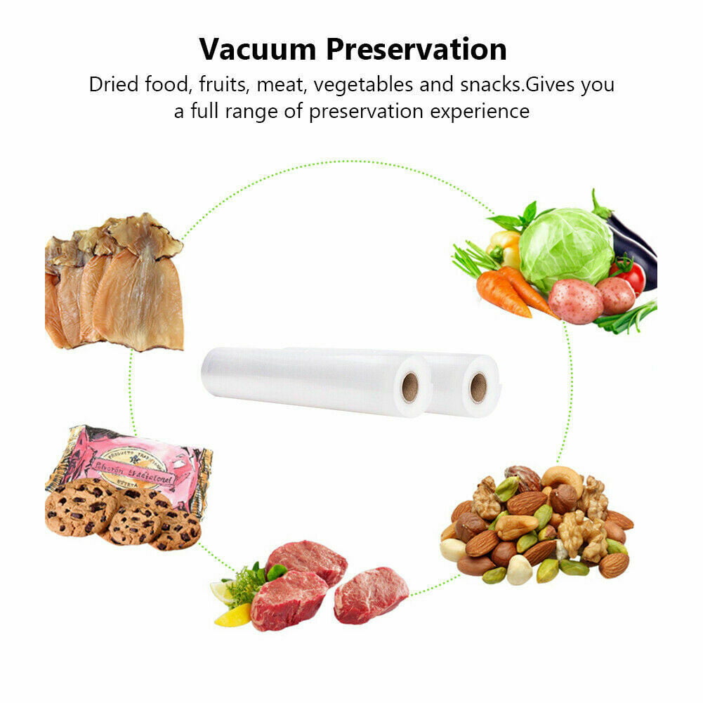 4 Rolls 11x50' Vacuum Sealer Bags Embossed Food Saver Storage Sous Vide 4  Mil