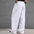 thumbnail image 4 of Resicozy Baggy Sweatpants Men Wide Leg Drawstring Waist Straight Sweat Pant 2026 Casual Workout Gym Athletic Trousers with Pockets White 2XL, 4 of 4