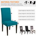 thumbnail image 2 of Chair Protector Cover Slipcover Pack of 4, Stretch Removable Washable Spandex Chair Cover for Dining Room Wedding Banquet Decoration, 2 of 8