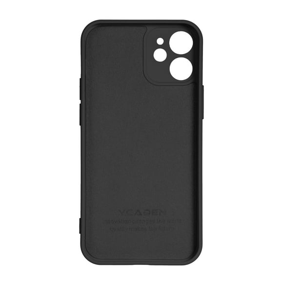 6.1-inch Silicone Phone Case Full Body Protection Shockproof Cover Case with Soft Anti-Scratch Microfiber Cloth Lining Replacement for iPhone 12
