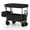 Black, variant on Gymax Collapsible Wagon w/Removable Canopy Adjustable Handles Detachable Storage Bag Black