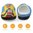 thumbnail image 5 of Kids Henry Danger Slippers Boys Girls Non-Slip Fuzzy House Slippers Warm Soft Plush Winter House Shoes Slip-On Shoes, 5 of 7