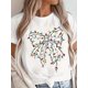 thumbnail image 1 of Women's Relaxed Fit Casual T-Shirt , Short Sleeve, Vibrant Colorful Bow Print Design, Perfect for Summer outings and Daily Wear Tee Tee For adult, Men, Women, Teen, Teenager, adolescent, Youth, 1 of 4