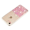 thumbnail image 3 of Fluorescent Case for iPhone 7 / iPhone 8 / iPhone SE 2022 & 2020, Luxury Glitter Glow in The Darkness Noctiluncent Back Cover Luminous Shining Shockproof Protective Slim Phone Case, Pink, 3 of 6
