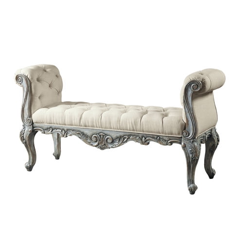 St. Tropez Upholstered Bedroom Bench - Walmart.com ...