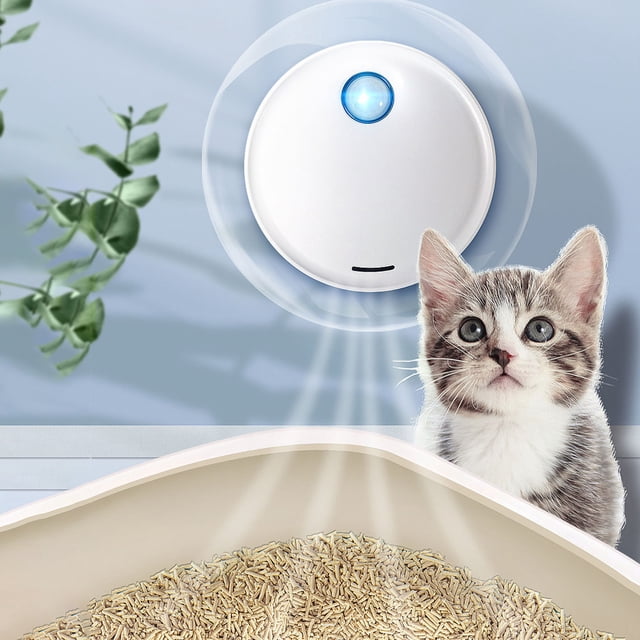 Smart Pet Odor Remover For Litter Box Auto Sensing Compact Air Purifier Deodorizer For Bathroom Trash Shoe Cabinet Multi Function Odor Control For Home Pet Spaces Continuous Fresh Air