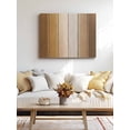 thumbnail image 4 of Brown Ombre Wall Art for Living Room, Canvas Picture Wall Decor for Bathroom Bedroom, Vintage Country Wooden Painting Artwork for Office Kitchen Hallway Dining Room Home Decorations 20"x24", 4 of 8