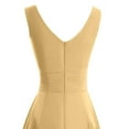 thumbnail image 3 of Miluxas Summer Plus Size Women's Dress Women formal Wedding Bridesmaid High-waist Party Ball Prom Gown Cocktail Dress Yellow XL(XL), 3 of 6